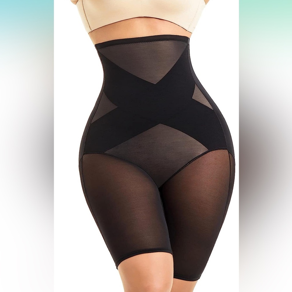 5XL Movwin Tummy Control Body Shaper Shorts - High Waist Thigh Slimmer